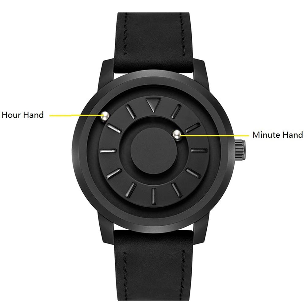 Orologio sportivo magnetico da polso rotondo con orologio sportivo da uomo, per uomini e donne