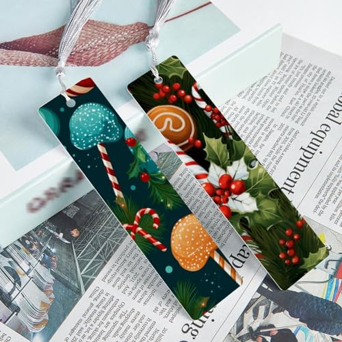 Marque-pages canne de Noël à pompons pour vos lectures d'hiver cozy - 4