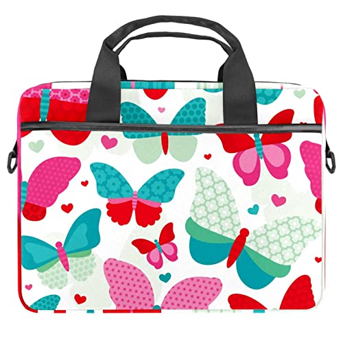 Sacoche pc portable 13.3 antichoc à motif papillon coloré