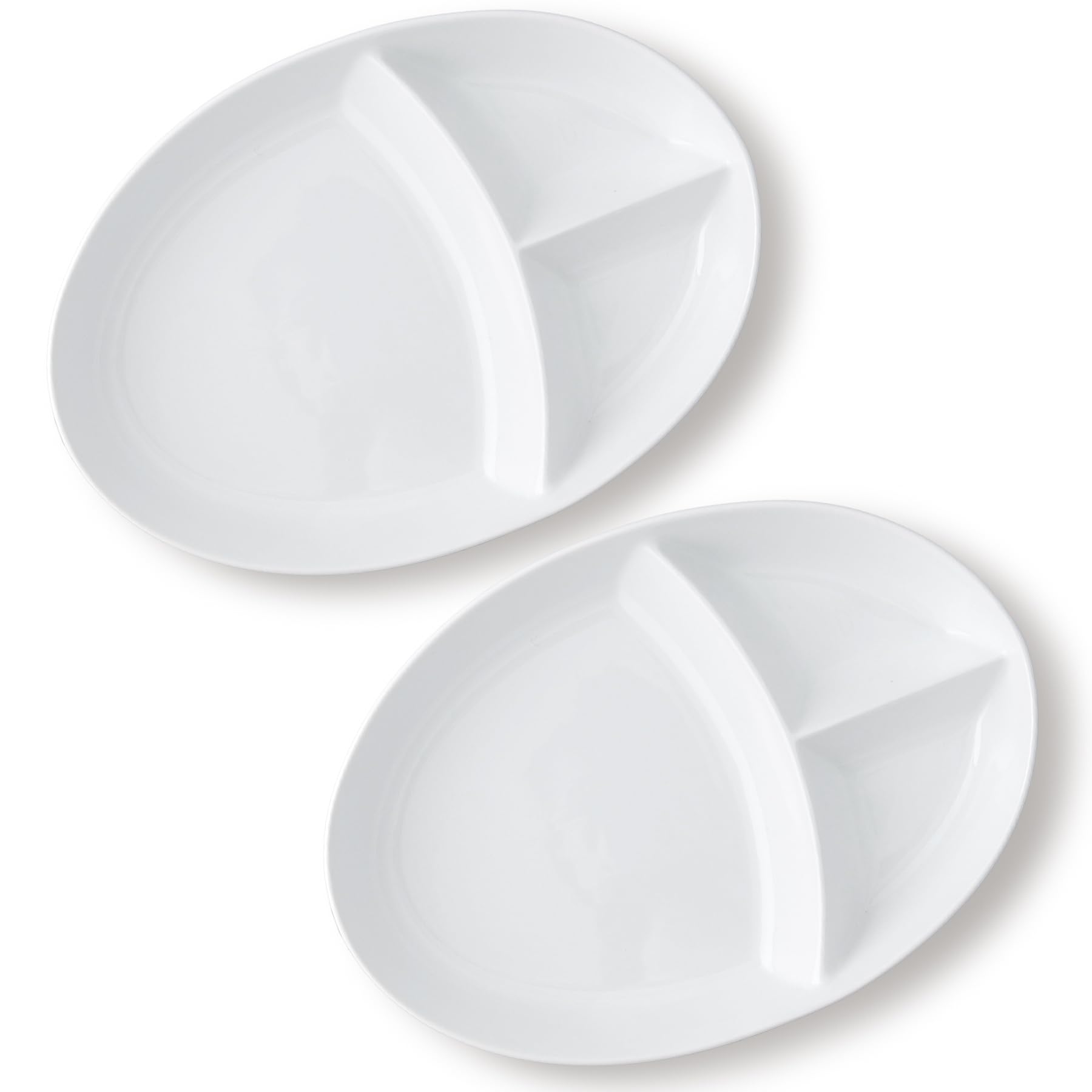 Amazon | 2枚SET【形状リニューアル】ランチプレート オーバル深型 約