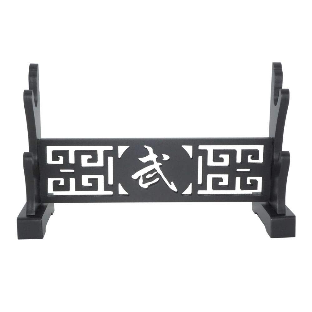 Schwerthalter Katana Samurai Standhalter Hanger Desktop-Display Chinese Character WU 2-Tier-Rack