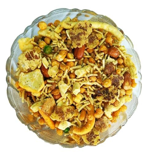 Image of Santushti Namkeen Special Hing Mixture-200 Gram | Made in Groundnut Oil | Authentic Spicy Snack | Crispy Crunchy Indian Sev for Tea Time, Parties, Travel, Office and Everyday Snacking