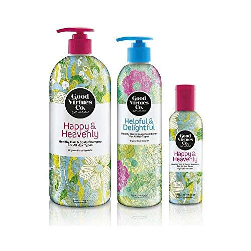 Good Virtues Co. Christmas Gift Set Black Seed Oil Shampoo