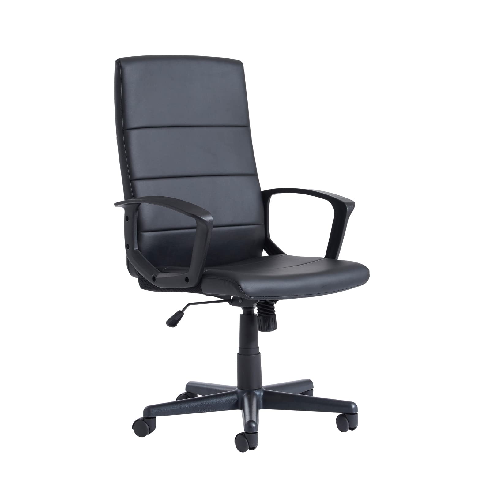 Mr Office Ascona high back managers chair - black faux leather