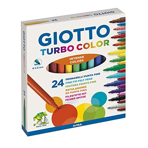 Giotto Turbo Color Rotuladores, Estuche 24 unidades