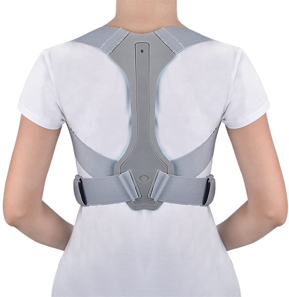 Korektor postawy pleców Pas podtrzymujący kręgosłup obojczykowy Pas podtrzymujący plecy i ramiona Korekcja postawy zapobiega garbieniu się Narzędzia unisex(Grey-S code)