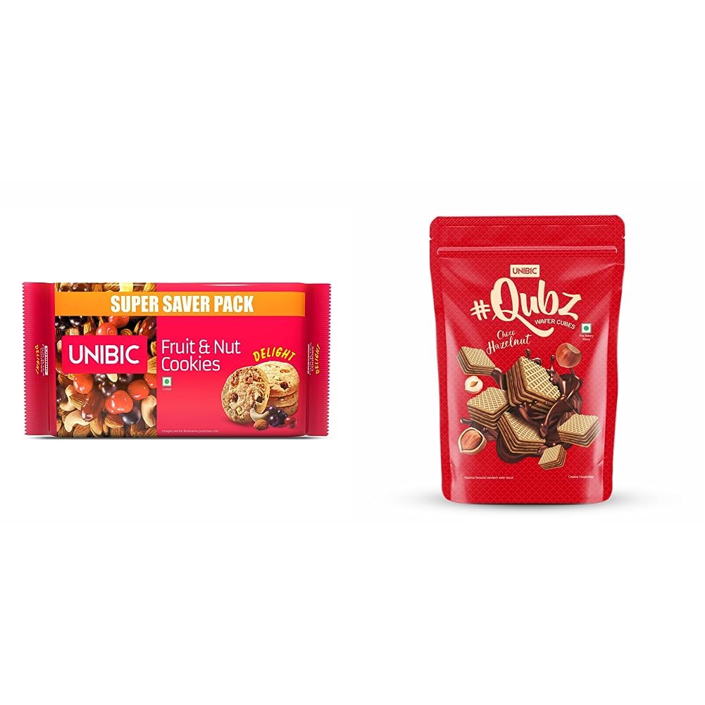 Buy UNIBIC Fruit & Nut Cookies, 500 g & Unibic Chocolate Hazelnut Cri