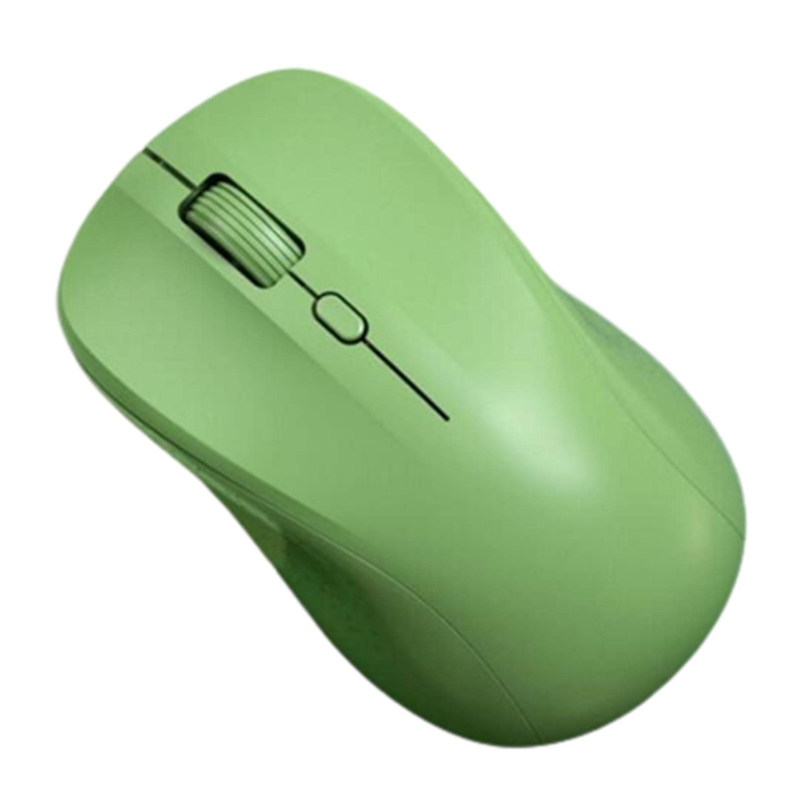 Mysz Bezprzewodowa mysz komputerowa do laptopa USB do gier Bluetooth Ergonomiczna mysz Urządzenie wskazujące Fotoelektryczny akumulator Cicha funkcja Plug and Play(Green)