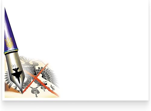 Miniatura 4 de UKRPOSHTA Fighters of Evil - Juego de sellos ucranianos, 1 hoja, 1 tarjeta, 1 sobre