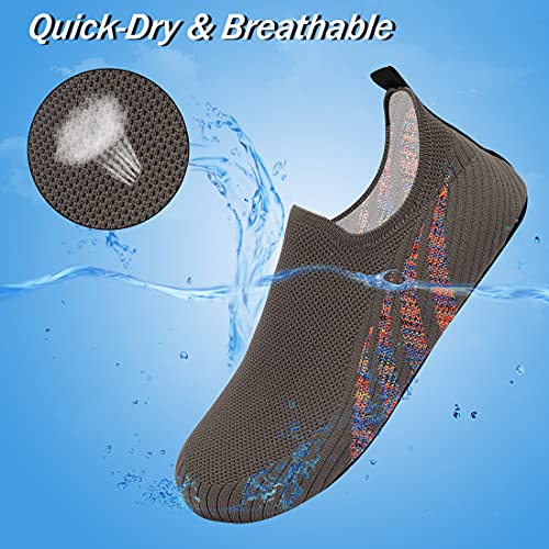 Image of ANLUKE Womens Mens Water Shoes Barefoot Quick-Dry Aqua Socks for Beach Swim Surf Water Sport