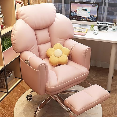Ergonomic Chairs Office Chair Computer Chair Swivel Work Chair ChairDesk with Foot Rest Height Adjustable Comfortable (Color : B)