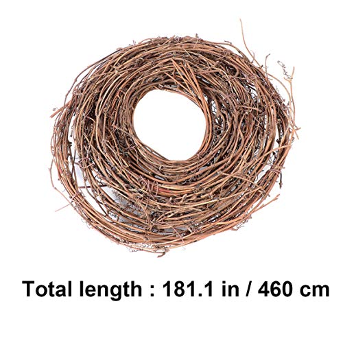 WINOMO Grapevine Wreath Christmas Rattan Wreath Garland Decoration for Christmas Holiday Craft or Wedding Supplies - Image 4