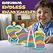 Liberty Imports Sand Art Kits for Kids - Create Your Own Colored Sand Art, Includes Bottles, Funnels, Sticks, Bags of Sand for Arts and Crafts, Schools, Birthday Party Favors Bulk (12 Pack)