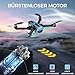 G10 GPS Drohne mit kamera EIS 4K Erwachsene (Bildschirmfernsteuerung), 5G Faltbare Drone mit Bürstenloser Motor, GPS Auto Rückkehr, 2 Akkus für 45 min Flugzeit, unter 249g, Klasse-C0