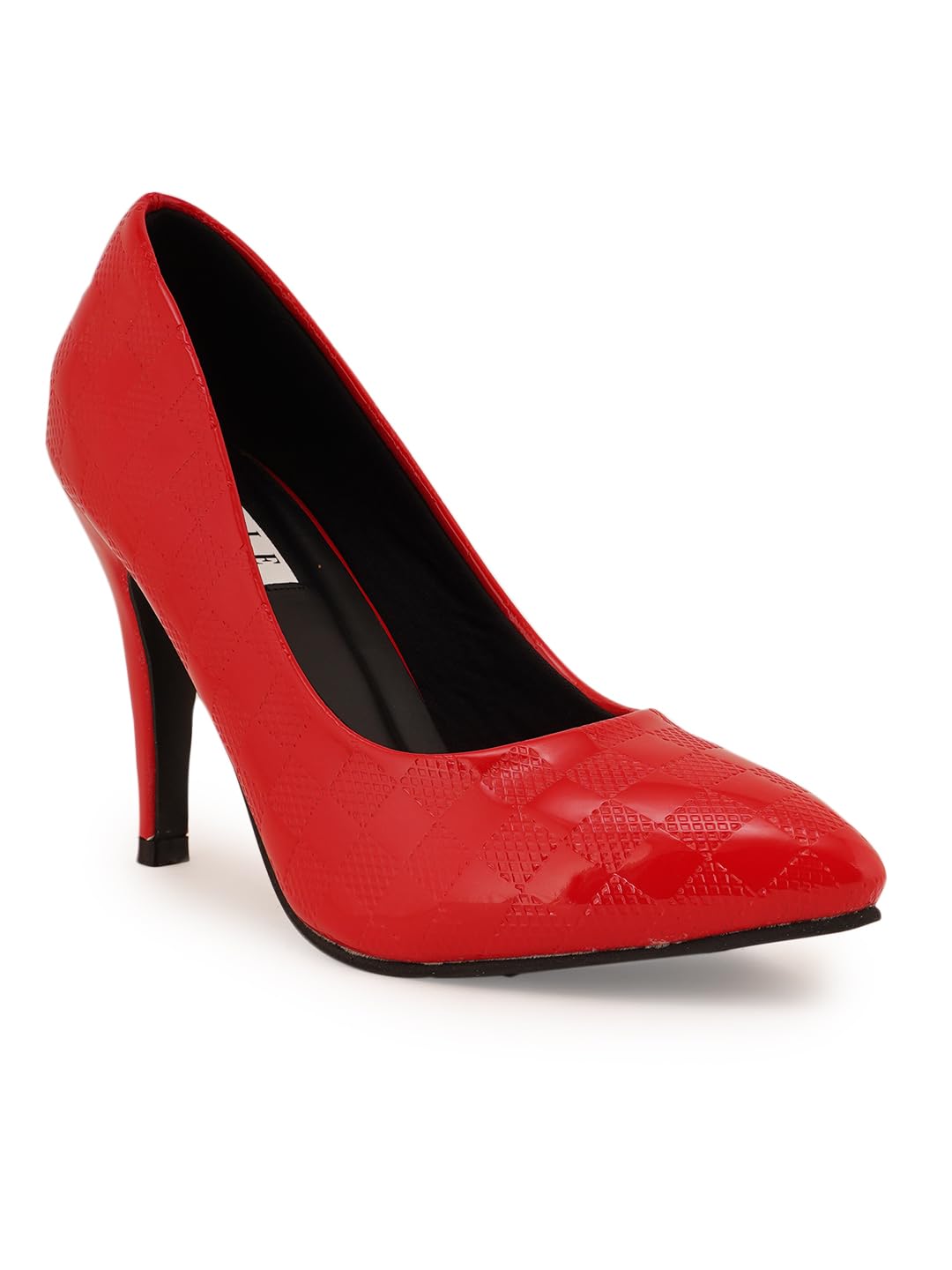 Women Chic Patent Textured Stiletto Heel Pump-image-36