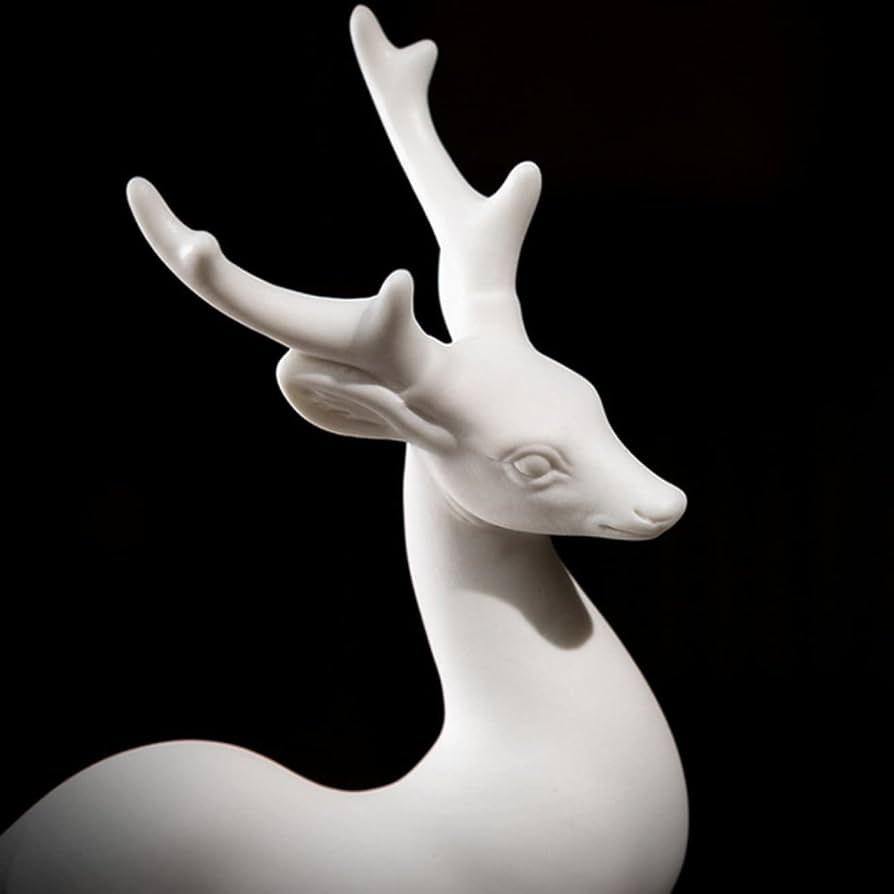 シカ　鹿　陶器　オブジェ　置物　インテリア　工芸品　美術品　A2783 imgrc0119085137.jpg