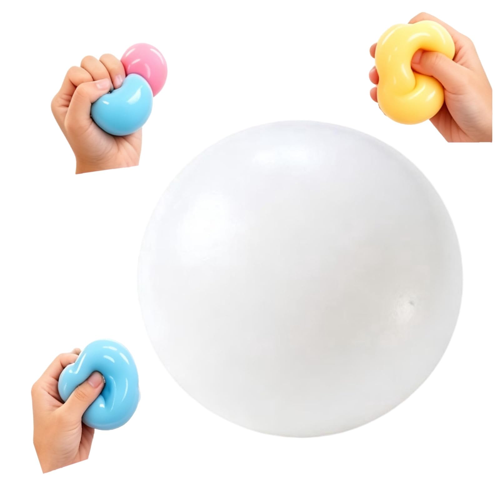 Squishy Dough Stress Ball,Squeeze Fidget Toy Anxiety Stress Relief 8cm
