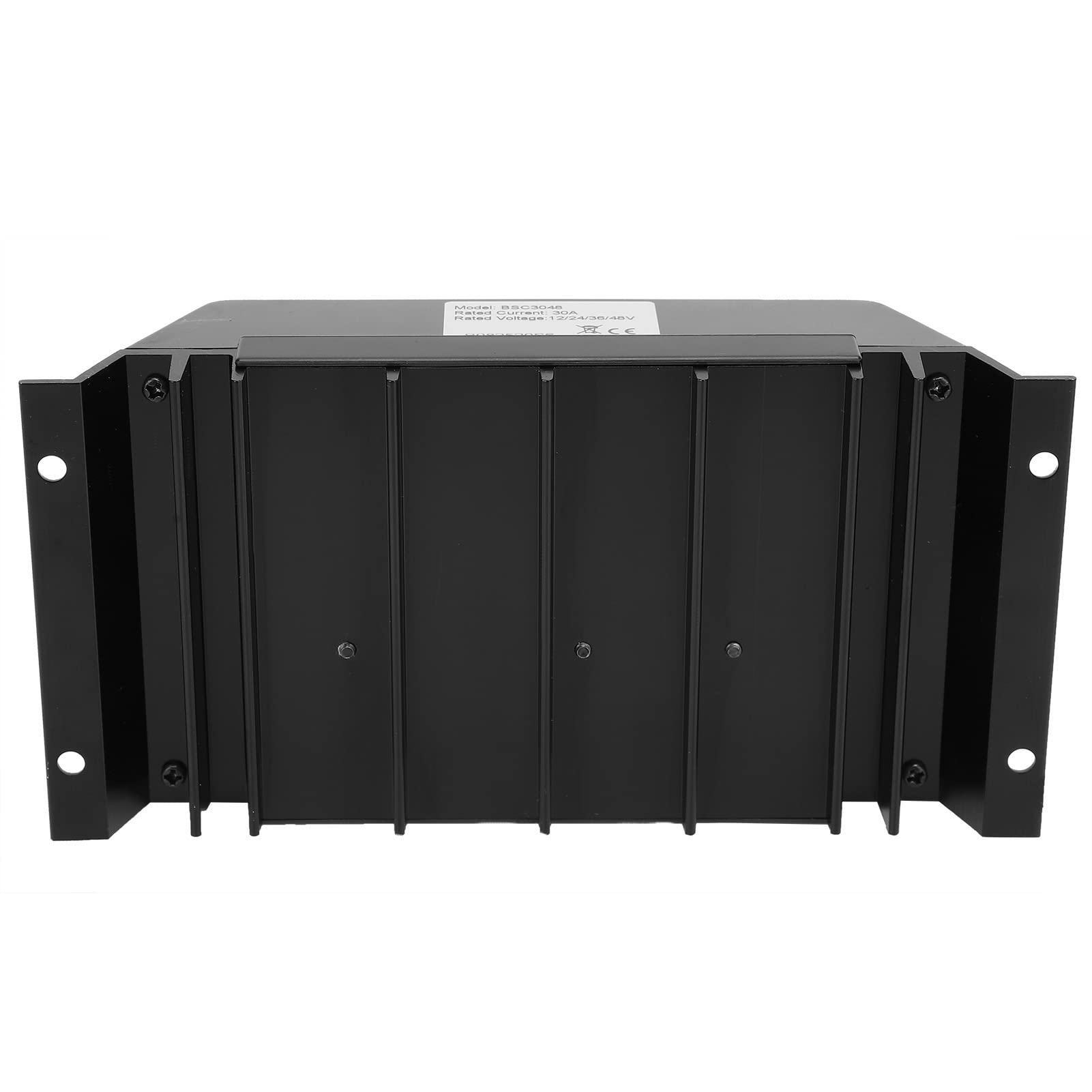 Regulador de carga solar, regulador solar, resistente al agua, control de carga con pantalla LCD, batería de litio, compatible con controlador solar BSC3048, 30 A, 12 V/24 V/36 V/48 V