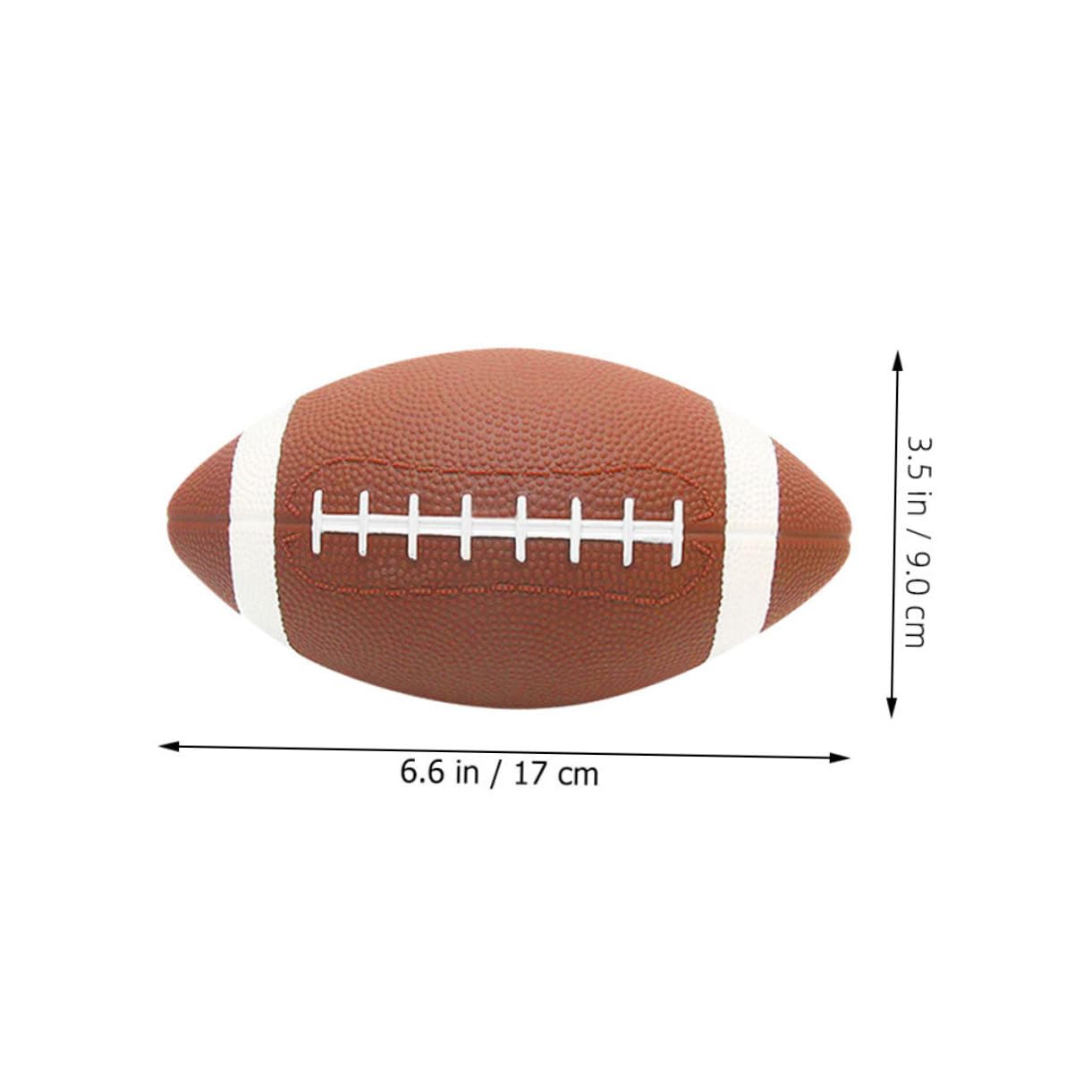 BESPORTBLE 2Pcs Rugby Ball Inflatable Plaything for School and Team Training Enhances Hand Eye Coordination and Teamwork Skills