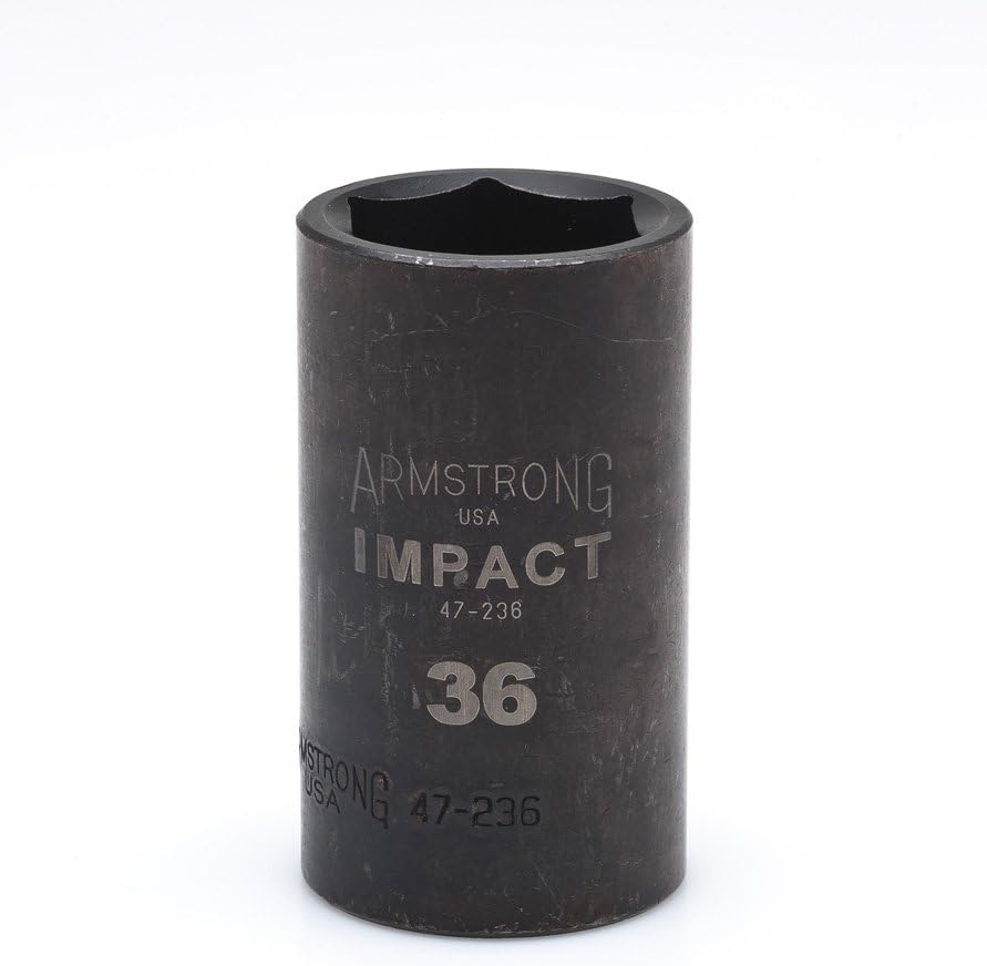 Armstrong 47208 1/2Inch Drive 6 Point Deep 8 mm Impact Socket Tools & Home
