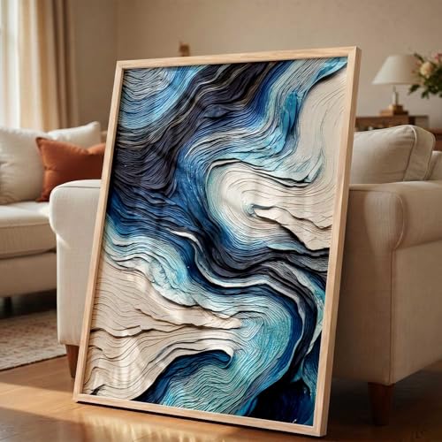 Image of kotart Abstract WALL Framed Painting | Big Aesthetic WALL Framed Paintings for Living Room Bedroom Wall Decor (13x17 inch)