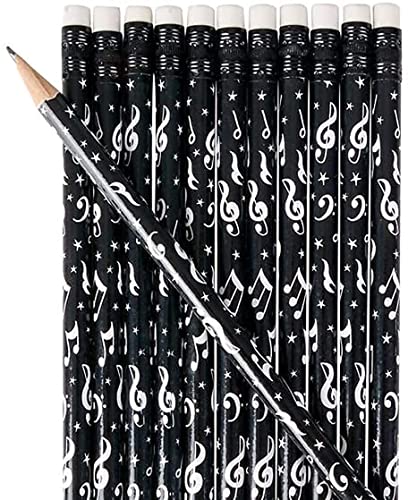 Lápices Zugar Land Musical Note Black and White 24 unidades miniatura 3