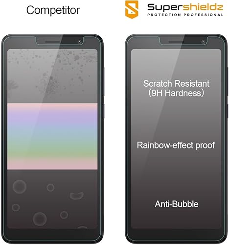 Miniatura 2 de Supershieldz Protector de pantalla de vidrio templado diseñado para TCL Ion Z, antiarañazos, sin burbujas