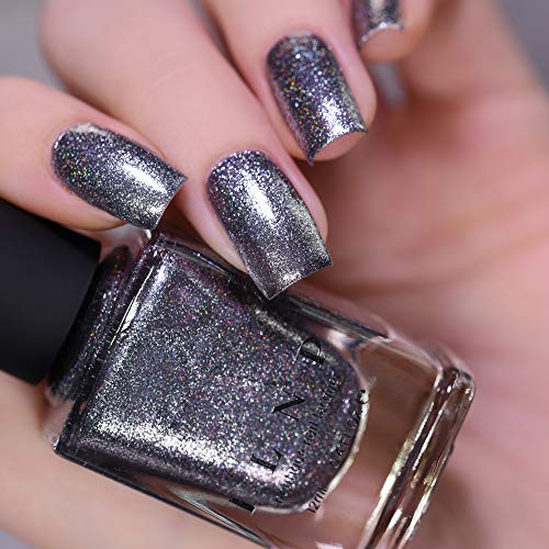 Image of ILNP Carbon - Sleek Gunmetal Holographic Ultra Metallic Nail Polish