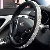 Steering Wheel Cover Bling Bling Rhinestones Crystals Car Handcraft Steering Wheel Covers Leather fo