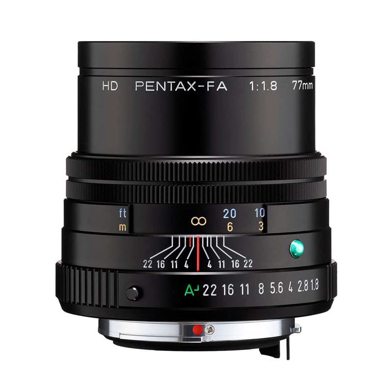 Pentax HD 77mmF1.8 Limited Black Limited Medium telephoto Prime Lens, High-Performance HD Coating, Round Diaphragm (27880)
