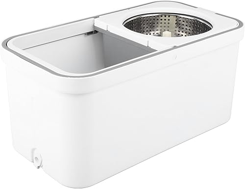 Pssopp Rotating Floor Mop Bucket Set with Microfiber Mop Cloths for on Hardwood and Tile Floors