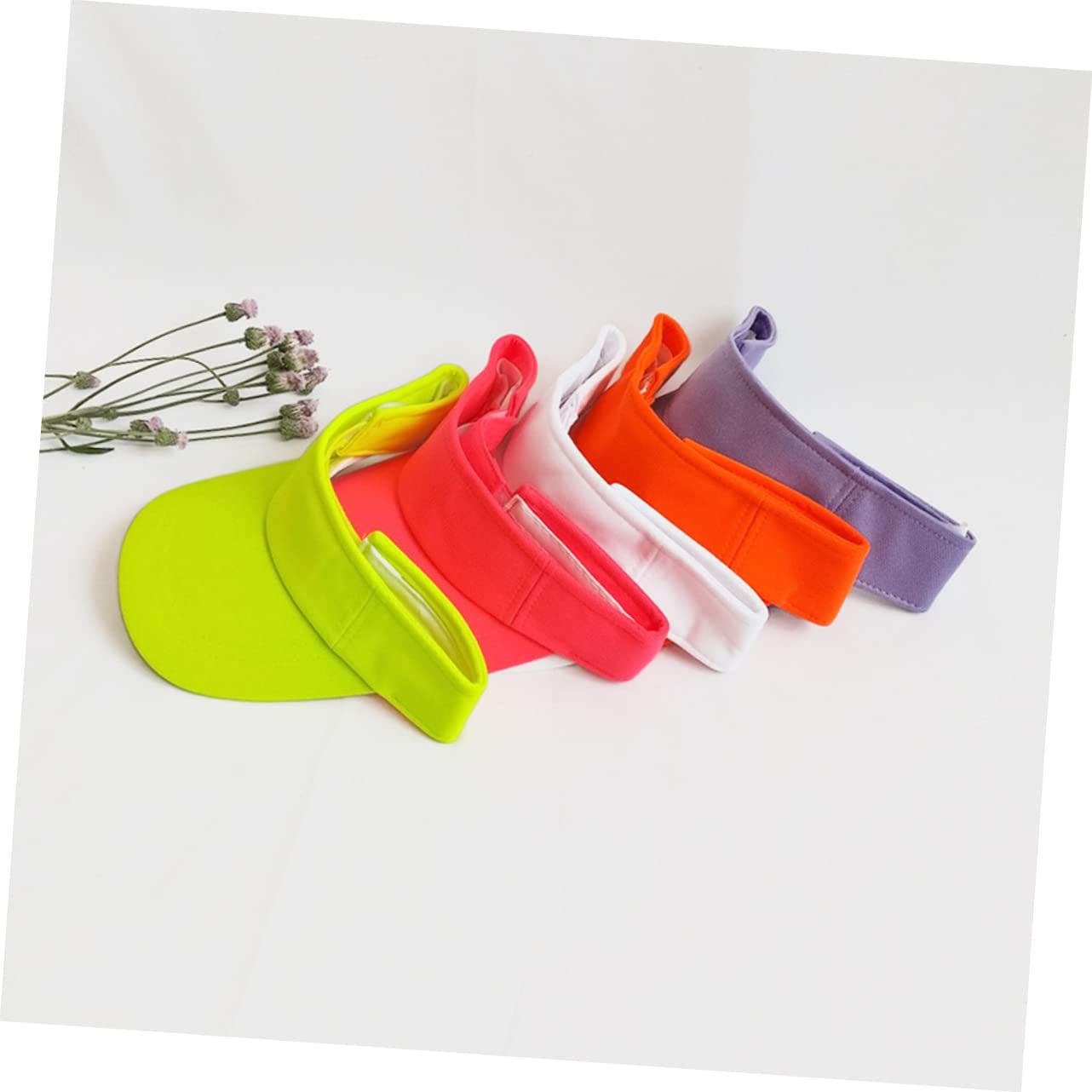 Holibanna Summer Cap Adjustable Brim Sports Visor Hat for Men Women Sun Protection for Outdoor Use Orange