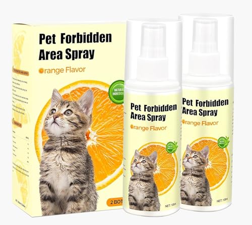 Cat Deterrent Spray 100% Natural Cat Spray Deterrent for Urine Marking & Scratching - Eco Friendly, Safe to Use Around Children and Pets, Safe for Use on Furniture and Fabric, Works Indoor & Outdoor