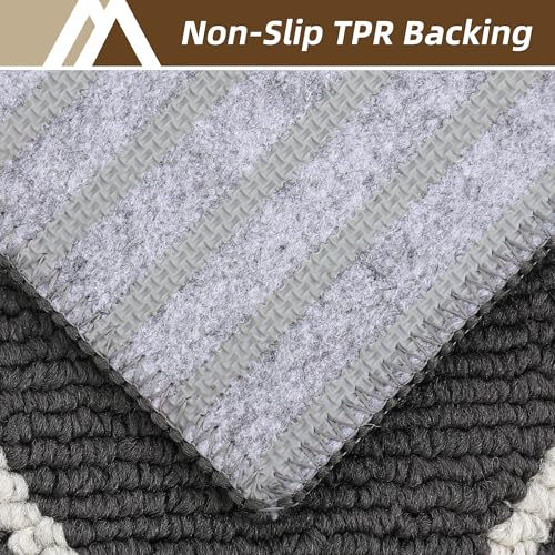 COSY HOMEER Extra Long Kitchen Rug Runner 60 x 180cm, Washable Kitchen Rugs and Mats, Polypropylene Carpet Runner for Kitchen Entryway Hallway Laundry Room, Grey - Image 6