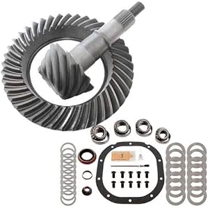 4.56 Ratio Ring & Pinion Gear Set With Install Kit - Compatible With GM 8.5 10-Bolt Differential