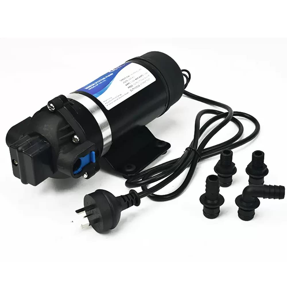 Bomba de Refuerzo de 220V 7L/MIN, Bomba de Diafragma Eléctrica Bomba de Riego Agrícola Bomba Autocebante de Pulverización de Cabezal Alto