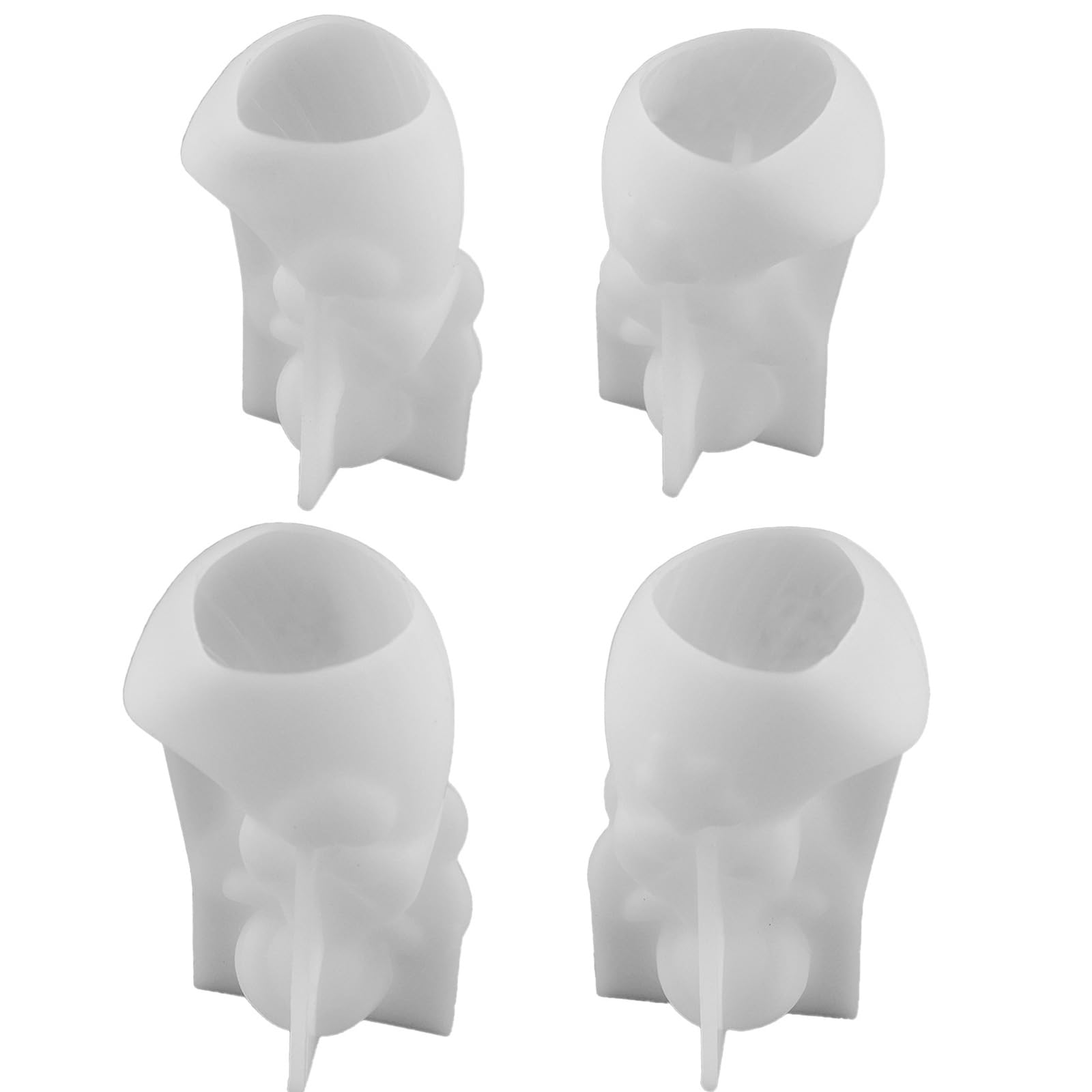 Yhplxyuus Of 4 Sturdy Silicone Angelic Heart Star Designs Ideal for Soap Plasters Craft Creation Angelic Silicone