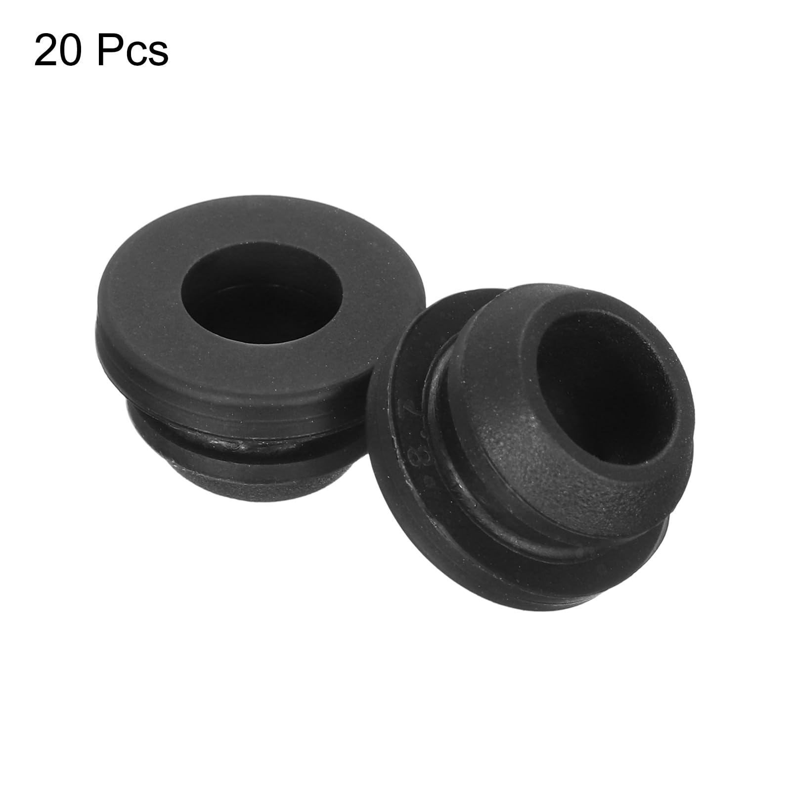 Sourcing Map 20Pcs Snap Rubber Grommet Plug Mount Dia 8mm ID 5.5mm