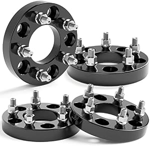 KSP 5x4.75 to 5x4.5 Wheel Spacers Compatible with Chevy S10 GMC Buick Cadillac Pontiac, 4PCS 1"(25.4mm) 5x120.65 to 5x114.3 5 Lug Centric Forged Wheel Adapters with M12x1.5 Studs 74.1mm Center Bore