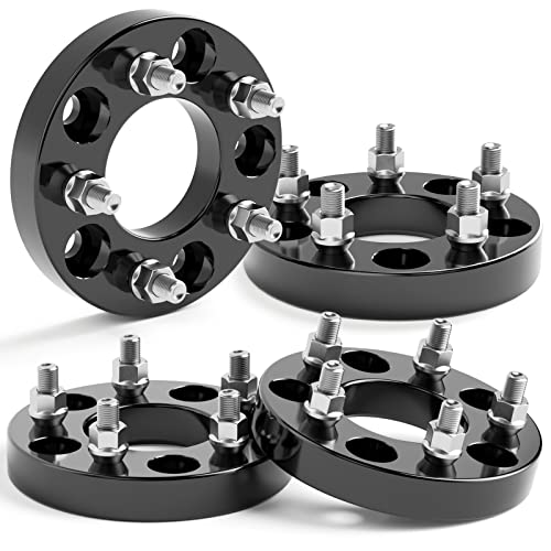 KSP 5x4.75 to 5x4.5 Wheel Spacers Compatible with Chevy S10 GMC Buick Cadillac Pontiac, 4PCS 1"(25.4mm) 5x120.65 to 5x114.3 5 Lug Centric Forged Wheel Adapters with M12x1.5 Studs 74.1mm Center Bore