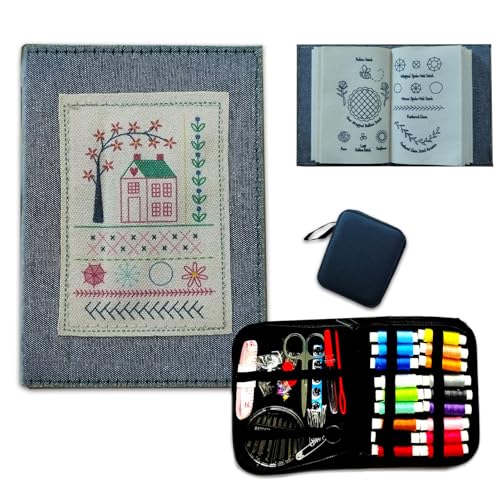 DIY Stitch Book, Embroidery Stitch Books, Embroidery Sewing Book,Sewing Skills