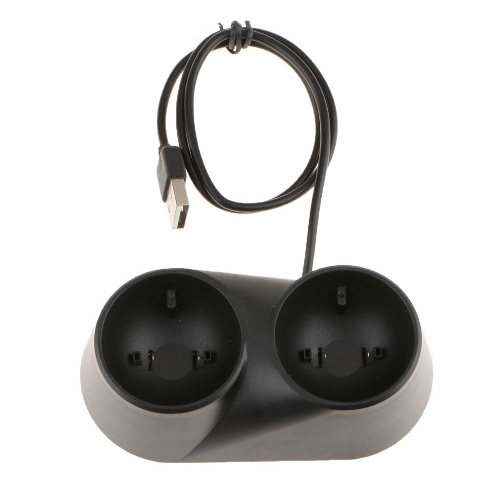 ATORSE® Dual Controller Charge Dock Station Cradle Holder for Ps Vr Ps Move - Can Charging 2 Controllers Simultaneously-image-40