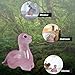 Hguxmcu Hand Carved Rose Quartz Dinosaur Figurine 2 Inch Healing Crystal Statue Realistic Gemstone Animal Sculpture Reiki Energy Decor Lucky Gift for Meditation Collectors