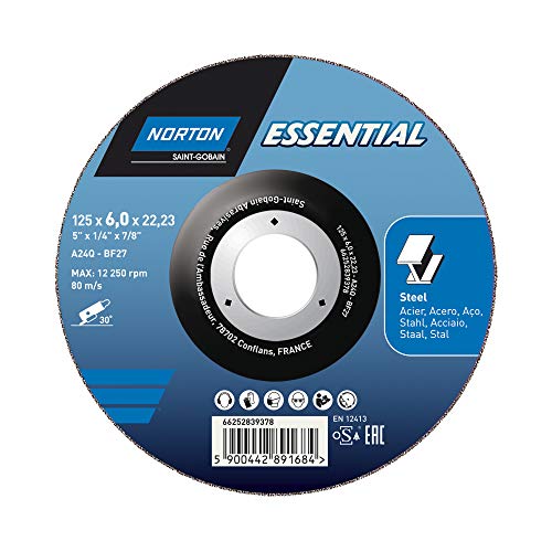 Disco de Desbaste para METAL - Norton Essential -125x6x22.23 Cover