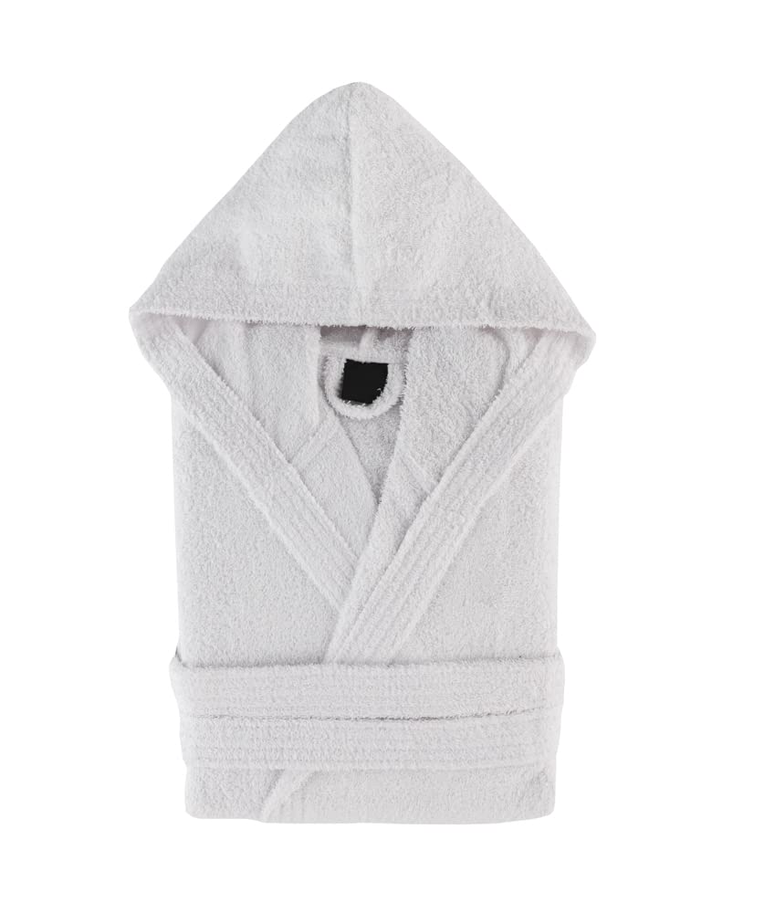 Top TowelUnisex Bathrobe - Shower Bathrobe for Men or Women - Bathrobe with Hood - 100% Cotton - 500 g/m2 - Terry Robe