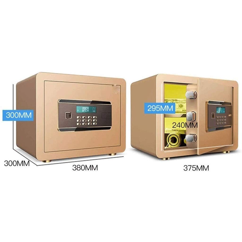 Caja fuerte digital electrónica, construcción de acero sólido, caja fuerte oculta en cerradura de cerrojo adecuada para documentos de oficina, objetos de valor de joyería