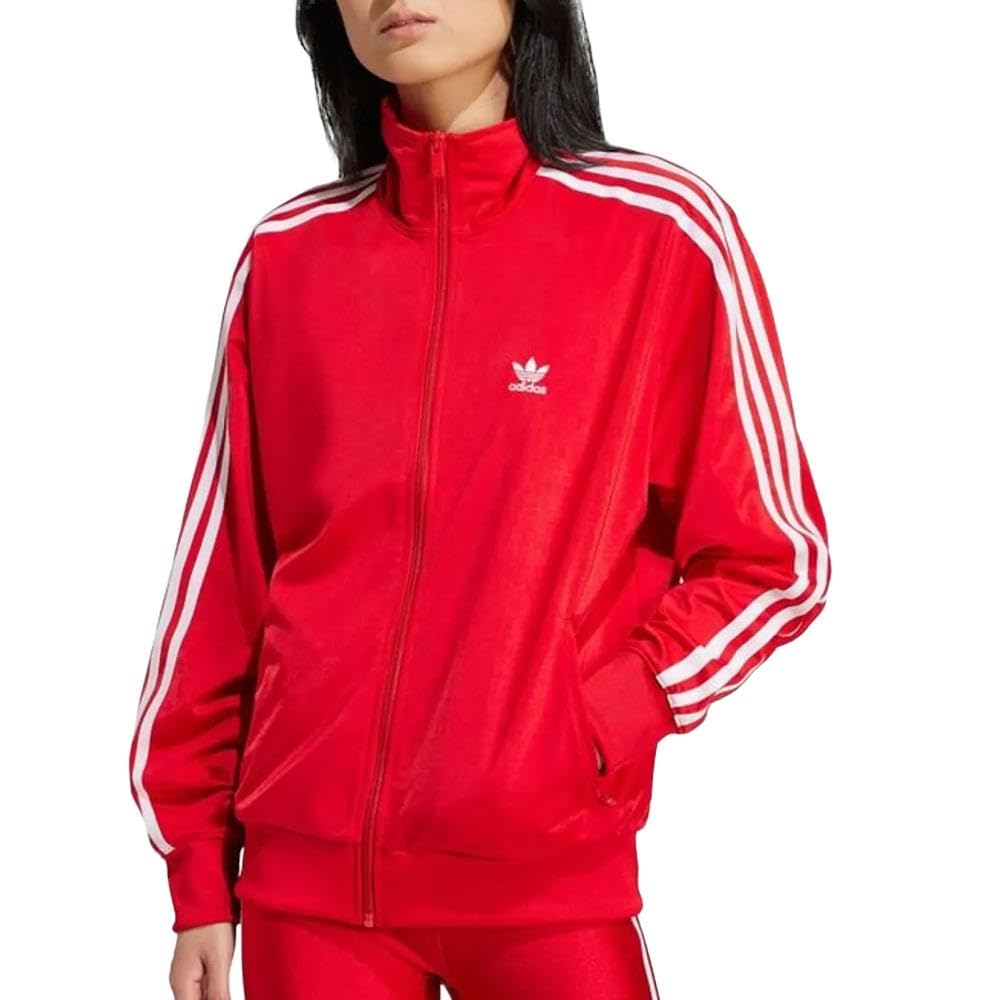 Adidas Women's Red Originals Firebird Track Jacket In