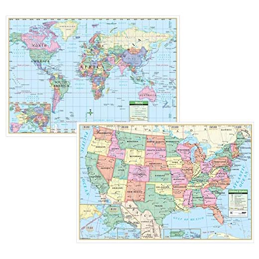 US/World Study Pad Map