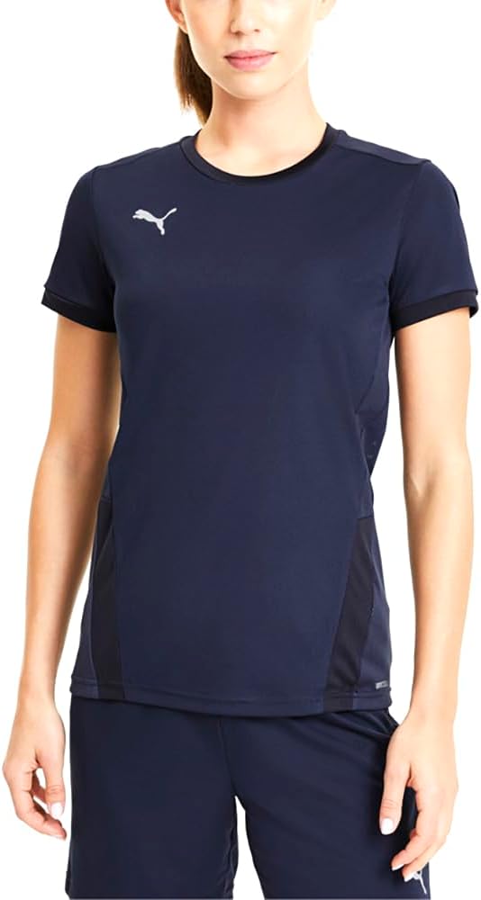 PUMA Womens Team Goal 23 Crew Neck Short Sleeve Jersey Casual - Green