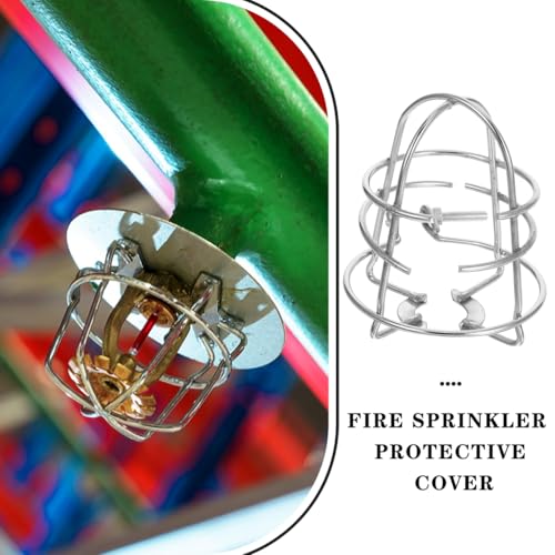 ULTECHNOVO Fire Sprinkler Cover 2-Pack Universal Sprinkler Head Protector Cage for Ceiling Side Wall & Pendent Heads Fire Guard Cover Easy Install Shield by ULTECHNOVO - Used condition - Image 6